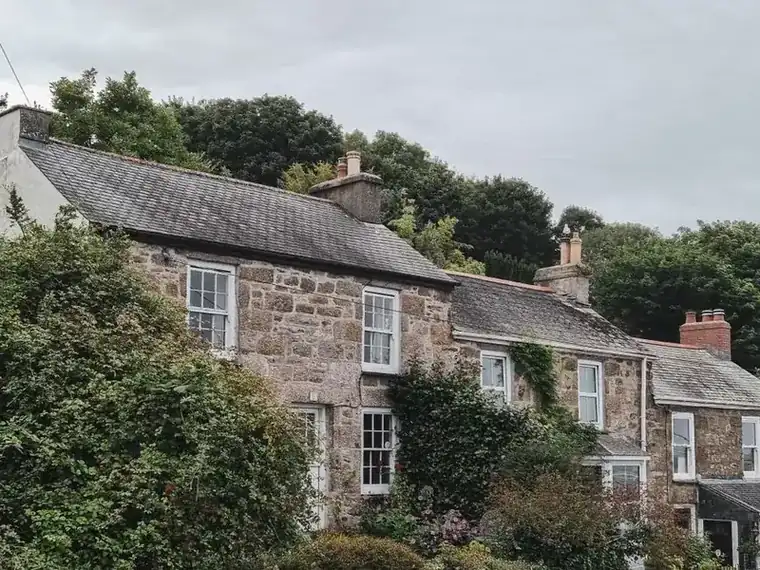 Traditional Cornish stone house of the type where an older garage conversion often has no building regulations certificate