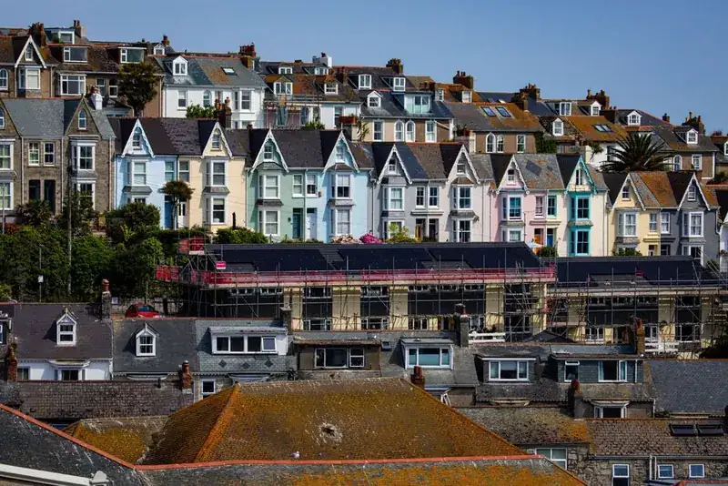 Terraced houses in St Ives, Cornwall, the narrow plan form that dictates loft conversion staircase design