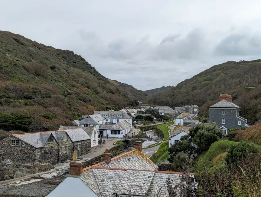 Slate rooftops of Boscastle in Cornwall, the kind of designated land where dormer permitted development rights are removed