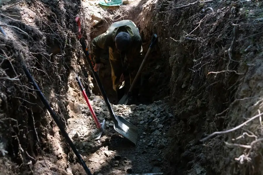 Trench being dug by hand for foundations, the ground work a Cornish extension needs and a loft conversion avoids