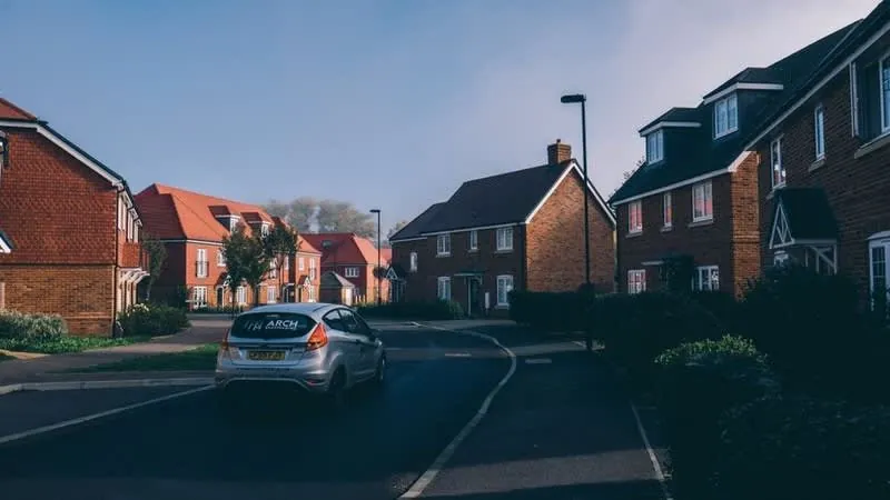 Modern semi detached houses with garages in Cornwall, where conversion value depends on the local market